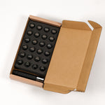 Load image into Gallery viewer, Rays M12x1.25 5 holes 16pcs nut, 4pcs Lock nut, 1 adapter & 1 lock nut key - Black
