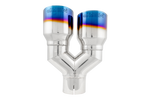 Load image into Gallery viewer, MBRP Burnt End Tip 2.5 ID, Dual 3.5 OD Out, 9.5 length, Single wall 304 Stainless Steel