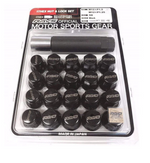 Load image into Gallery viewer, Rays M12x1.25 5 holes 16pcs nut, 4pcs Lock nut, 1 adapter & 1 lock nut key - Black