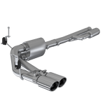 Load image into Gallery viewer, MBRP 2019+ Chevrolet Silverado 1500 4.5L/5.3L Pre-Axle Dual Side Exite w/ 4in OD Tip- T304