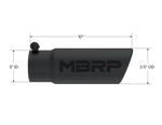 Load image into Gallery viewer, MBRP Universal Tip 3-1/2in O.D. Angled Rolled End - 3in ID Inlet 10in Length - Black