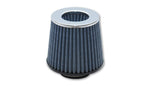 Load image into Gallery viewer, Vibrant Open Funnel Perf Air Filter (5in Cone O.D. x 5in Tall x 3in inlet I.D.) - Chrome Filter Cap