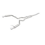 Load image into Gallery viewer, MagnaFlow Cat-Back 15-16 Ford Mustang 2.3L L4 Competition SS 3in Dual Split Rear 4.5in Black Tips