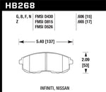 Load image into Gallery viewer, Hawk 03-04 G35/03-05 G35X/ 02-05 350z w/o Brembo HPS Street Front Brake Pads