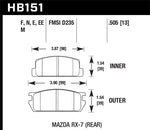 Load image into Gallery viewer, Hawk 81-85 Mazda RX-7 Blue 9012 Rear Race Brake Pads