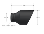 Load image into Gallery viewer, MBRP 15-23 Dodge Charger 5.7L/6.2L/6.4L T304 3in ID / 5in OD Out / 8in Length Angle Cut Black Tip
