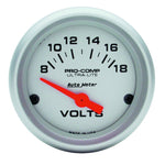 Load image into Gallery viewer, Autometer Ultra-Lite 52mm Short Sweep Electronice Voltage Gauge
