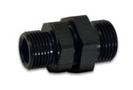 Load image into Gallery viewer, Vibrant -8AN ORB Male to Male Union Adapter - Anodized Black