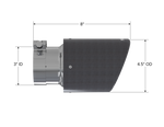 Load image into Gallery viewer, MBRP Universal Carbon Fiber Tip 4.5in OD / 3in Inlet / 7.7in L