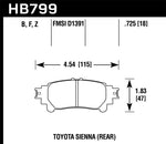 Load image into Gallery viewer, Hawk 14-16 Toyota Highlander Performance Ceramic Street Rear Brake Pads