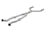 Load image into Gallery viewer, aFe Takeda 2.5in to 3in 304 SS Y-Pipe Exhaust System 16-18 Infiniti Q50/Q60 V6-3.0L (tt)