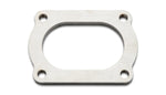 Load image into Gallery viewer, Vibrant T304 SS 4 Bolt Flange for 3in O.D. Oval tubing