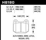 Load image into Gallery viewer, Hawk 1984-1986 Alfa Romeo GTV-6 2.5 HPS 5.0 Front Brake Pads