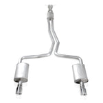 Load image into Gallery viewer, Stainless Works 2010-18 Ford Taurus SHO V6 2-1/2in Catback Chambered Mufflers X-Pipe