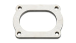 Load image into Gallery viewer, Vibrant T304 SS 4 Bolt Flange for 3in O.D. Oval tubing