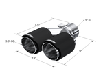 Load image into Gallery viewer, MBRP Universal Carbon Fiber Dual Tip 3.5in OD/2.5in Inlet