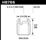 Load image into Gallery viewer, Hawk 14-20 BMW 2-Series / 12-18 BMW 3-Series Performance Ceramic Street Rear Brake Pads