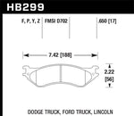 Load image into Gallery viewer, HawkDodge B1500 VanDurango/1500 Pickup/1500 Van / Ford / Lincoln LTS Street Front & Rear Brake Pad