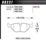 Load image into Gallery viewer, Hawk BMW 3/5/7 Series / M3 / Z3 / Z4 Race Blue 9012 Rear Brake Pads