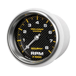 Load image into Gallery viewer, Autometer Marine Carbon Fiber 3-3/8in 8k RPM Tachometer