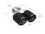 Load image into Gallery viewer, MBRP Universal Carbon Fiber Dual Tip 3.5in OD/2.5in Inlet