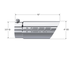 Load image into Gallery viewer, MBRP Universal Tip 3in O.D. Dual Wall Angled 4 inlet 10 length