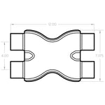 Load image into Gallery viewer, MagnaFlow Smooth Trans X 2.5/2.5 X 12 SS