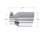Load image into Gallery viewer, MBRP Universal T304 SS Tip 4in OD/2.5in Inlet/6.5in L