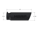 Load image into Gallery viewer, MBRP Universal Tip 6in OD Angled Rolled End 5in Inlet 18in Lgth Black Finish Exhaust