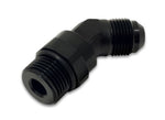 Load image into Gallery viewer, Vibrant -12AN Male to Male -12AN Straight Cut 45 Degree Adapter Fitting - Anodized Black
