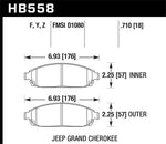 Load image into Gallery viewer, Hawk 06-09 Jeep Commander / 05-09 Grand Cherokee Front Performance Ceramic Street Brake Pads