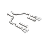 Load image into Gallery viewer, MagnaFlow Axle-Back, SS, 3in, Quad Split Rear 3.5 Tips 2015 Dodge Challenger incl SRT Hellcat