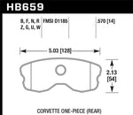 Load image into Gallery viewer, Hawk 06-10 Chevy Corvette (Improved Pad Design) Rear HP+ Sreet Brake Pads