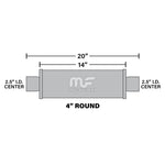 Load image into Gallery viewer, MagnaFlow Muffler Mag SS 14X4X4 2.5X2.5