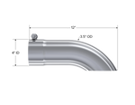Load image into Gallery viewer, MBRP Universal Tip 3.5in O.D. Turn Down 3.5in inlet 12 length