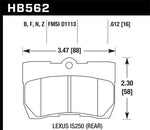 Load image into Gallery viewer, Hawk 06-13 Lexus IS250/IS350 HPS 5.0 Street Rear Brake Pads