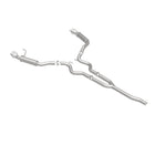 Load image into Gallery viewer, MagnaFlow Cat-Back 15-16 Ford Mustang 2.3L L4 Competition SS 3in Dual Split Rear 4.5in Black Tips