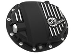Load image into Gallery viewer, aFe Pro Series AAM 9.5/9.76 Rear Diff Cover Black w/Mach Fins & Oil 14-19 GM Silverado/Sierra 1500