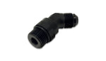 Load image into Gallery viewer, Vibrant -10AN Male to Male -8AN Straight Cut 45 Degree Adapter Fitting - Anodized Black
