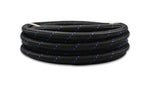 Load image into Gallery viewer, Vibrant -12 AN Two-Tone Black/Blue Nylon Braided Flex Hose (5 foot roll)
