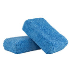 Load image into Gallery viewer, Chemical Guys Premium Grade Microfiber Applicators - 2in x 4in x 6in - Blue - 2 Pack
