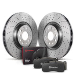 Load image into Gallery viewer, Brembo OE 15-20 Audi A3 Quattro/S3/15-19 Golf R/15-21 GTI/19-21 Jetta Front Disc Brake Kit
