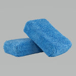 Load image into Gallery viewer, Chemical Guys Premium Grade Microfiber Applicators - 2in x 4in x 6in - Blue - 2 Pack
