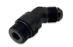 Load image into Gallery viewer, Vibrant -10AN Male to Male -8AN Straight Cut 45 Degree Adapter Fitting - Anodized Black
