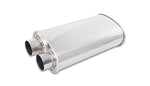 Load image into Gallery viewer, Vibrant Streetpower Oval Muffler 2.50in Inlet/Outlet (Same side)
