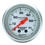 Load image into Gallery viewer, Autometer Ultra-Lite 52mm 60 PSI Mechanical  Boost Gauge
