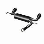 Load image into Gallery viewer, MagnaFlow 07-17 Jeep Wrangler JK 3.8/3.6L Dual Split Rear Exit Black Axle-Back Exhaust
