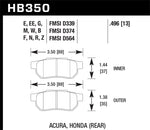 Load image into Gallery viewer, Hawk 1990-1993 Acura Integra GS HPS 5.0 Rear Brake Pads
