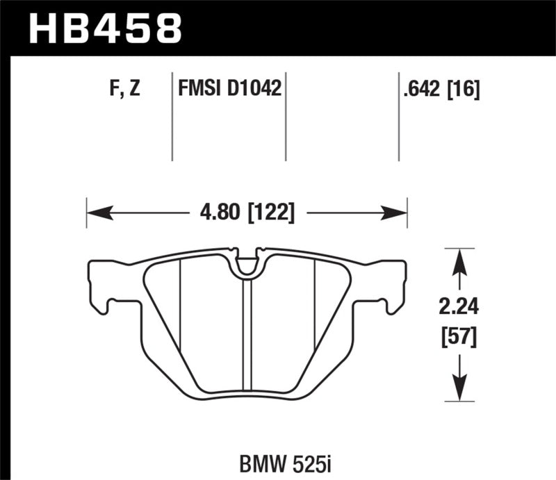 Hawk 04-06 BMW 525I / 06-07 BMW 525Xi/530Xi / 08-10 528I / 04-07 530I / 08-09 535Xi / 09-10 535i  HP