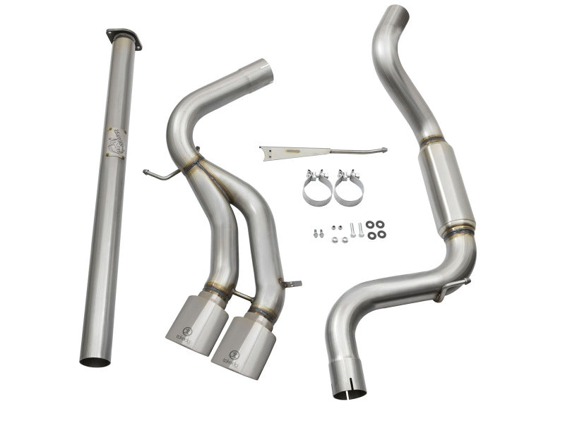 aFe POWER Takeda 3in 304 SS Cat-Back Exhaust w/ Polished Tips 13-17 Ford Focus ST L4-2.0L (t)